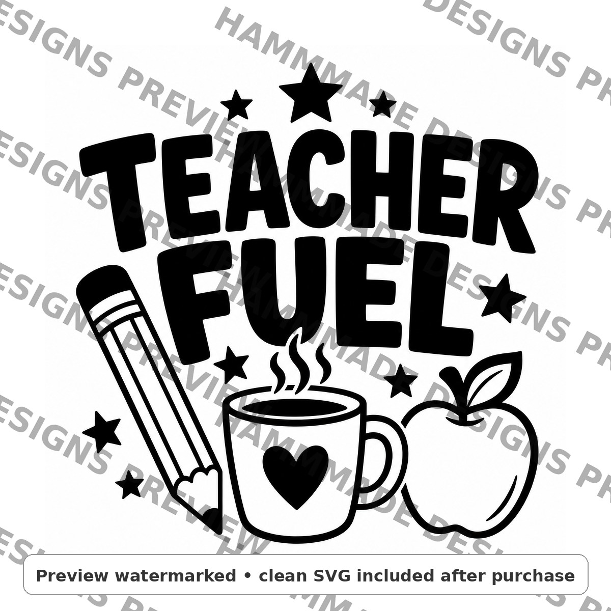 Teacher Fuel SVG